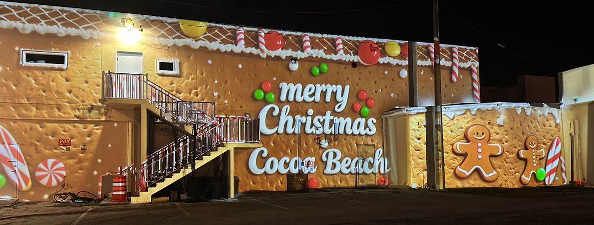 Gingerbread Christmas projection